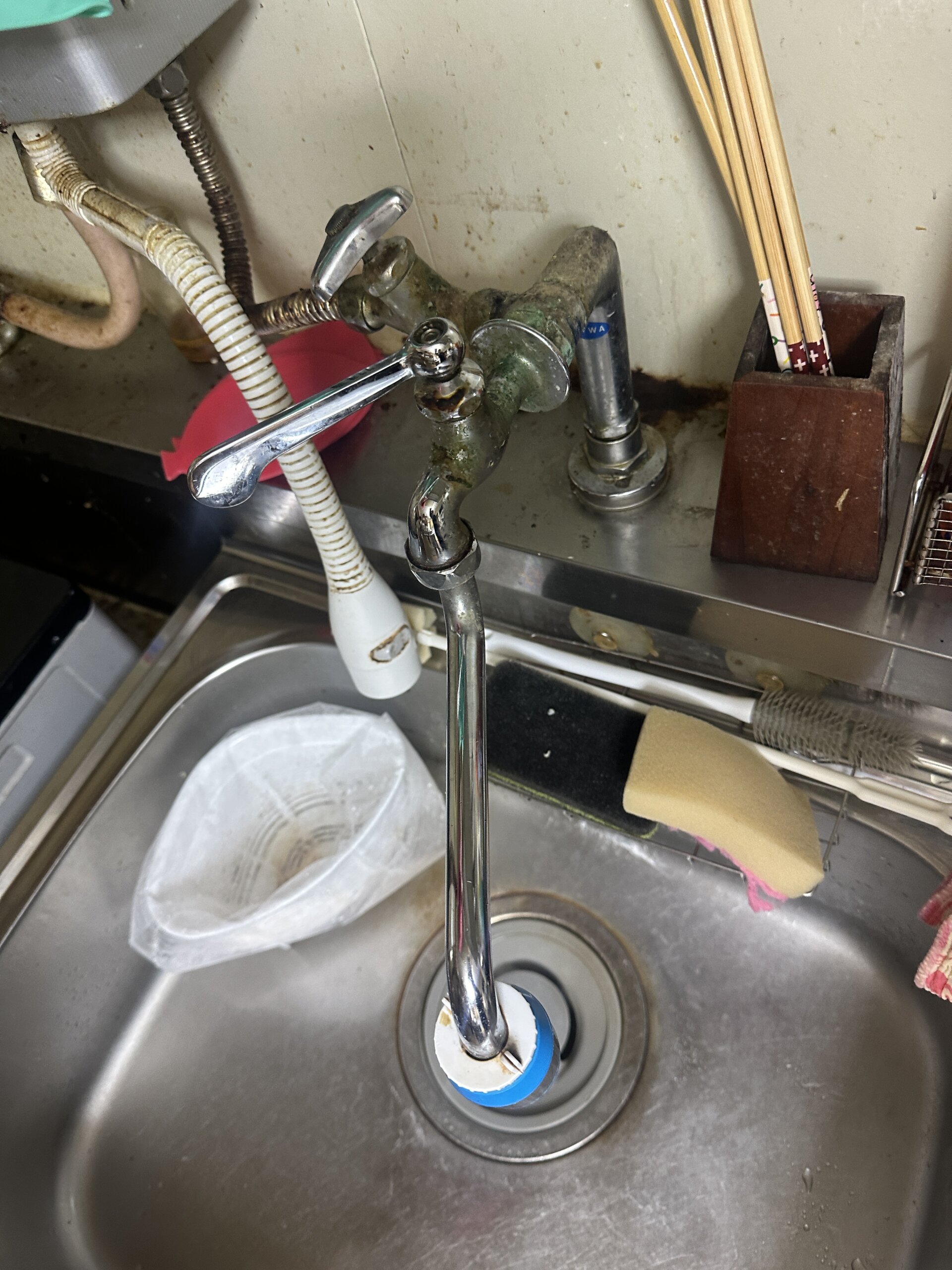 洗濯機蛇口の水漏れ解消事例