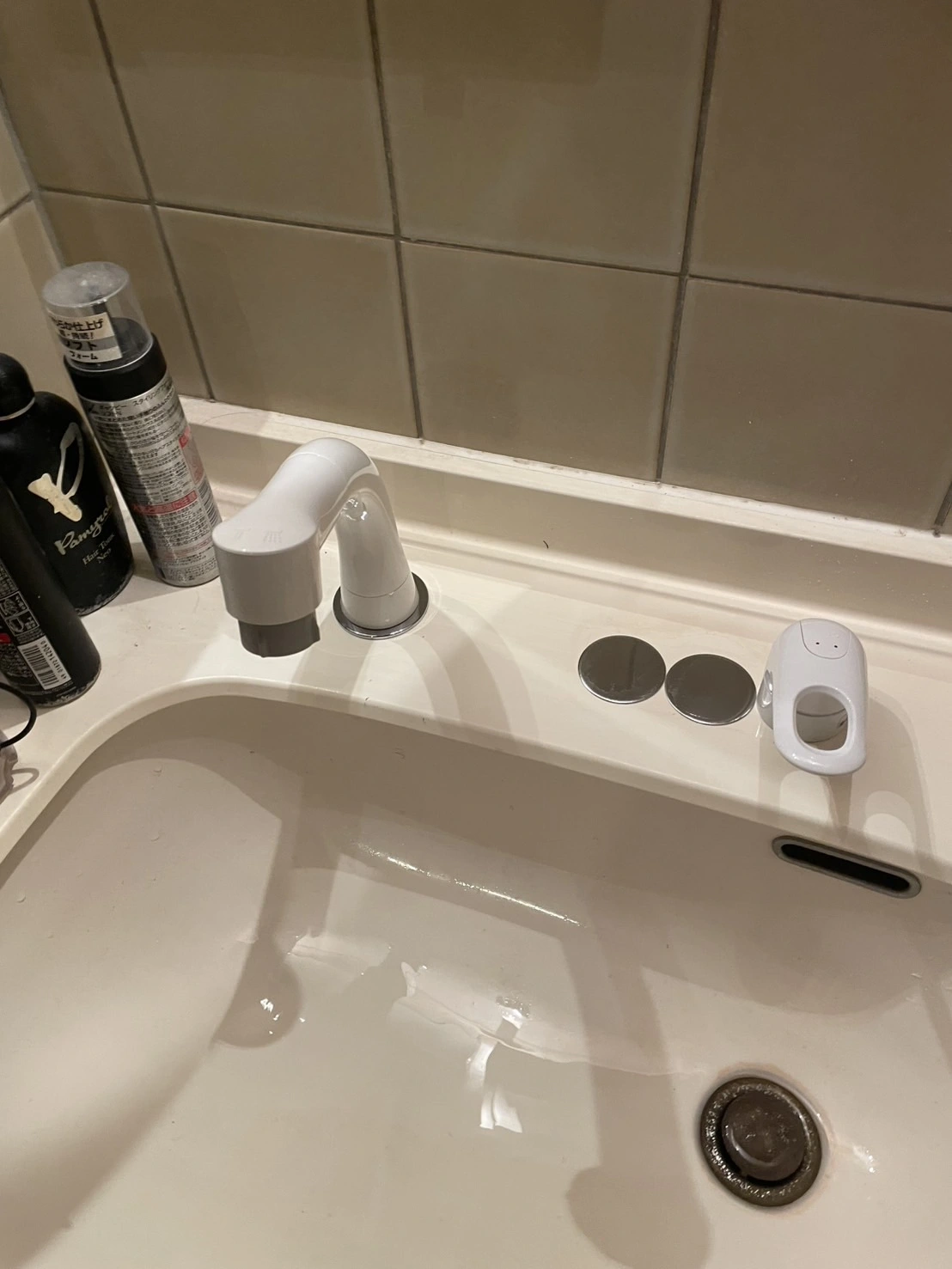 調布市 洗面蛇口交換